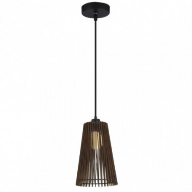 COLGANTE MON MADERA OSCURA 1 X 60W E-27