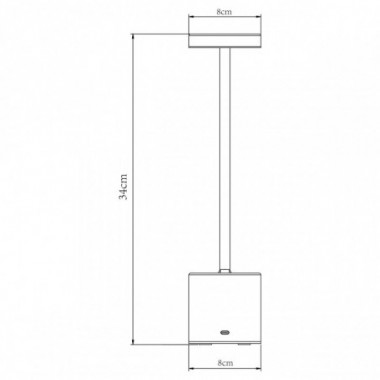 SOBREMESA FREYA NEGRO  LED 3W 20-30LM 3000K