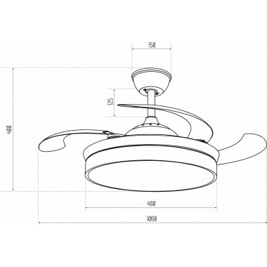 Ventilador Serpis Efecto Madera