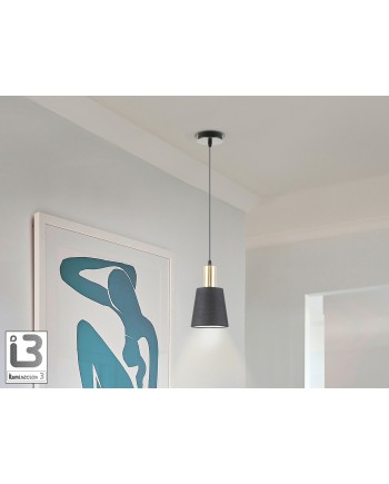 I3-GISELA-LAMPARA 1L NEGRO-LATON