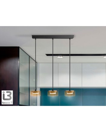I3-OLAIA- LAMPARA 3L NEGRO-AMBAR