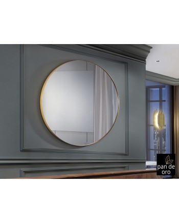 ORIO-ESPEJO REDONDO Ø120 ORO