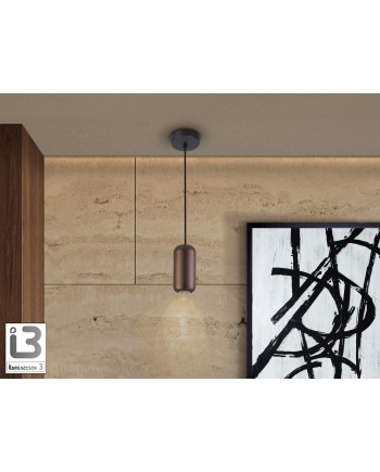 I3-NIMES- LAMPARA 1L NEGRO-MARRON