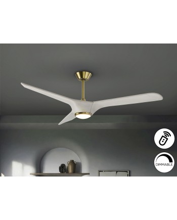 ALISIOS- VENTILADOR BLANCO-BRONCE D152