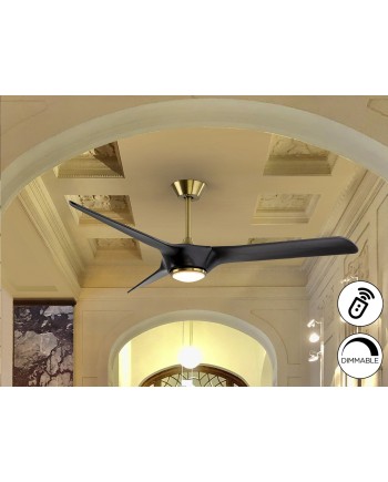 ALISIOS- VENTILADOR NEGRO-BRONCE D152