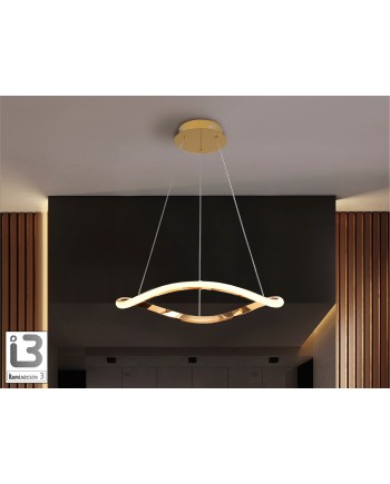 I3-NAOS-LAMPARA ORO ROSA 1 ARO D60