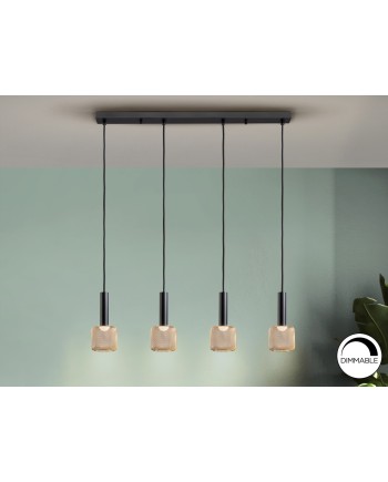 LAMPARA 4L ·SINCRO· NEGRO/ORO