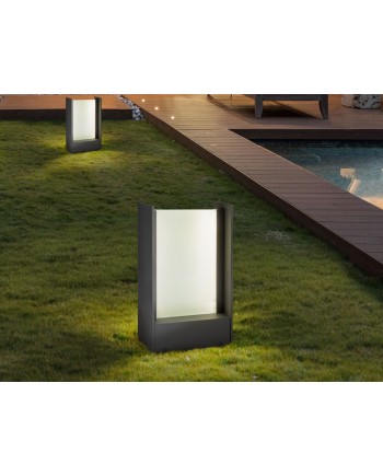 MATIA- BALIZA EXTERIOR GRIS H30 IP65