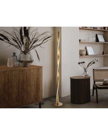 TWIST-LAMPARA DE PIE ORO