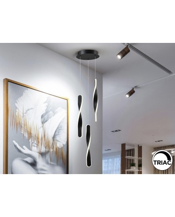 TWIST-LAMPARA 3L NEGRO