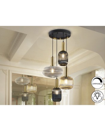 NORMA-LAMPARA 4L NEGRO-LATON