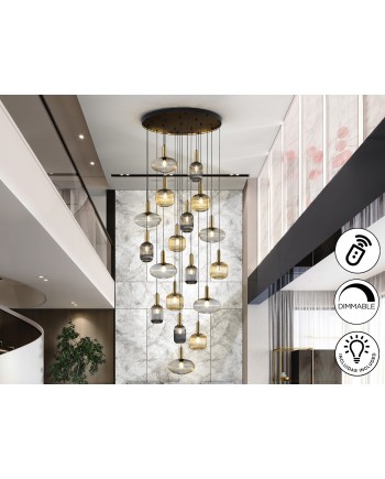 NORMA- LAMP 18L NEGRO-LATON DIM