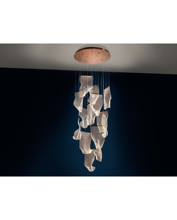 VELOS-LAMPARA 14L ORO ROSA DIMABLE