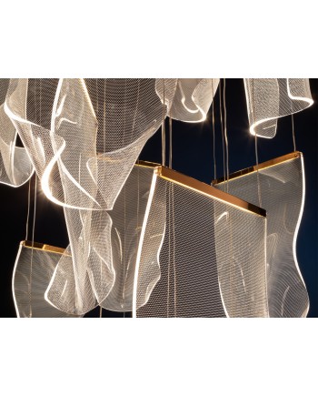 VELOS-LAMPARA 14L ORO ROSA DIMABLE