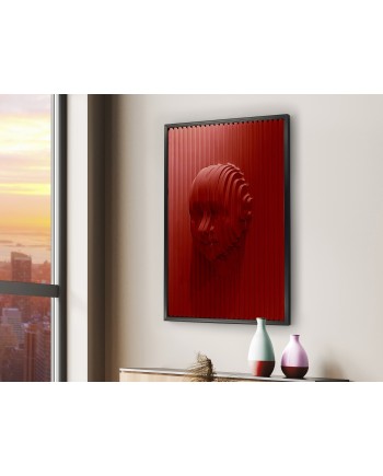 RED FACE - BAJORRELIEVE 90X120