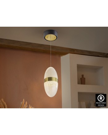 GARDEN- LAMPARA 1L NEGRO-BRONCE