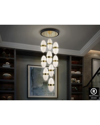 GARDEN- LAMPARA 9L NEGRO-BRONCE