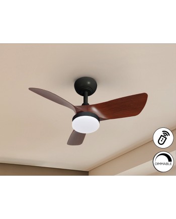 TROPIC- VENTILADOR NEGRO/NOGAL