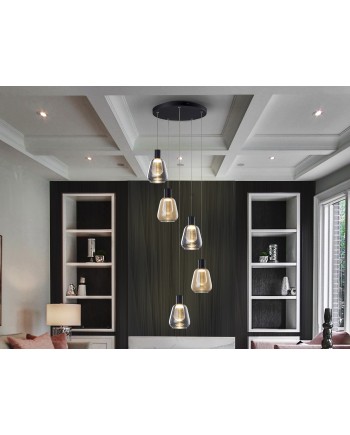 I3-CARISA- LAMPARA 5L NEGRO D40