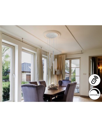 LAMPARA·VARAS· CROMO/BLANCO 9L