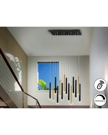 GRAN LAMP·VARAS·ORO/NEGRO 14L DIM