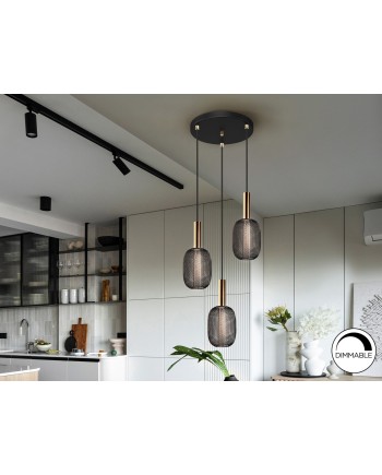 MICRON-LAMPARA 3L ORO/NEGRO