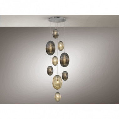 OVILA- LAMP 9L SMOKE- COÑAC DIM