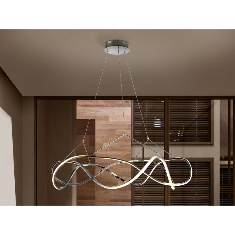 LAMP. LED·MOLLY·110Ø CROMO DIM