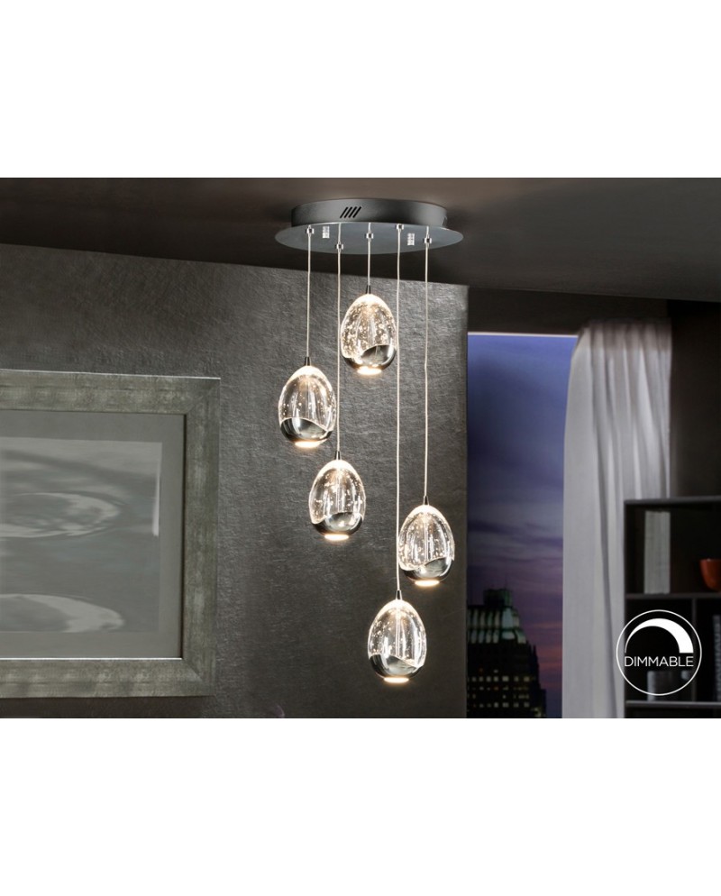 ROCIO- LAMPARA 5L CROMO 30D