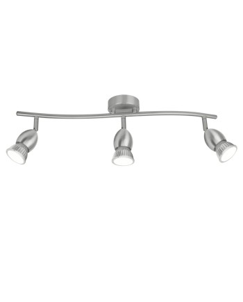 REGLETA 3L BALA NIQUEL SATINAD 3 X 40W GU-10