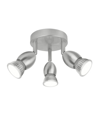 PLAFON 3L BALA NIQUEL  SATINAD 3 X 40W GU-10