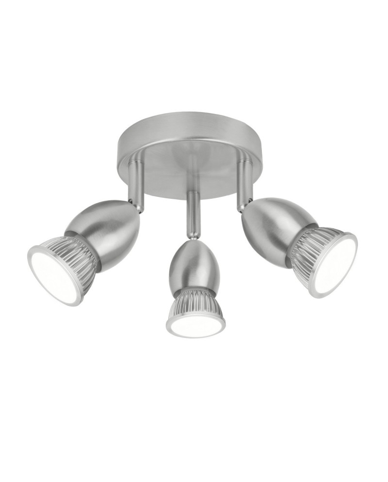 PLAFON 3L BALA NIQUEL  SATINAD 3 X 40W GU-10