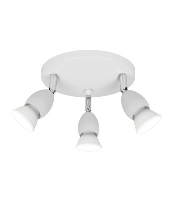 PLAFON 3L BALA BLANCO 3 X 40W GU-10