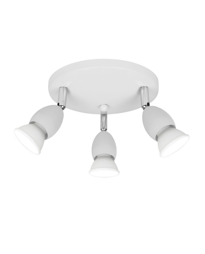 PLAFON 3L BALA BLANCO 3 X 40W GU-10