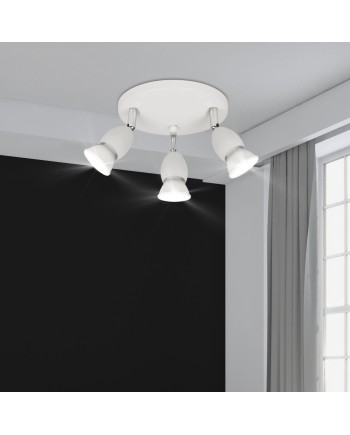 PLAFON 3L BALA BLANCO 3 X 40W GU-10