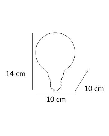 BOMBILLA LED 6W GLOBO 10 AMB. LED 6W 570LM 3000K - E-27