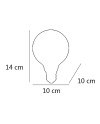BOMBILLA LED 6W GLOBO 10 AMB. LED 6W 570LM 3000K - E-27