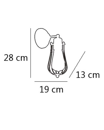 APLIQUE COKE NEGRO 1 X 60W E-27