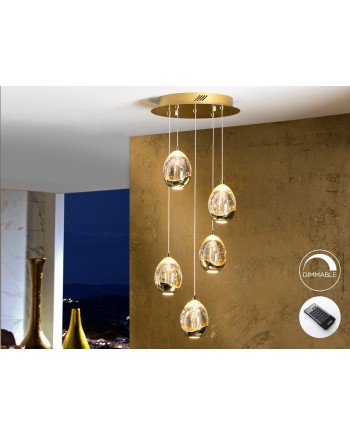 ROCIO- LAMPARA 5L ORO 30D DIMABLE