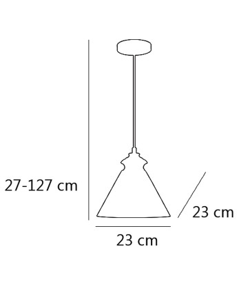 COLGANTE KETA NIQUEL SATINADO 1 X 60W E-27