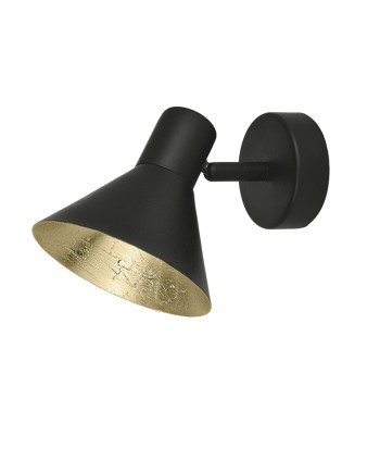 APLIQUE KOBI NEGRO MATE-ORO 1 X 40W E-14