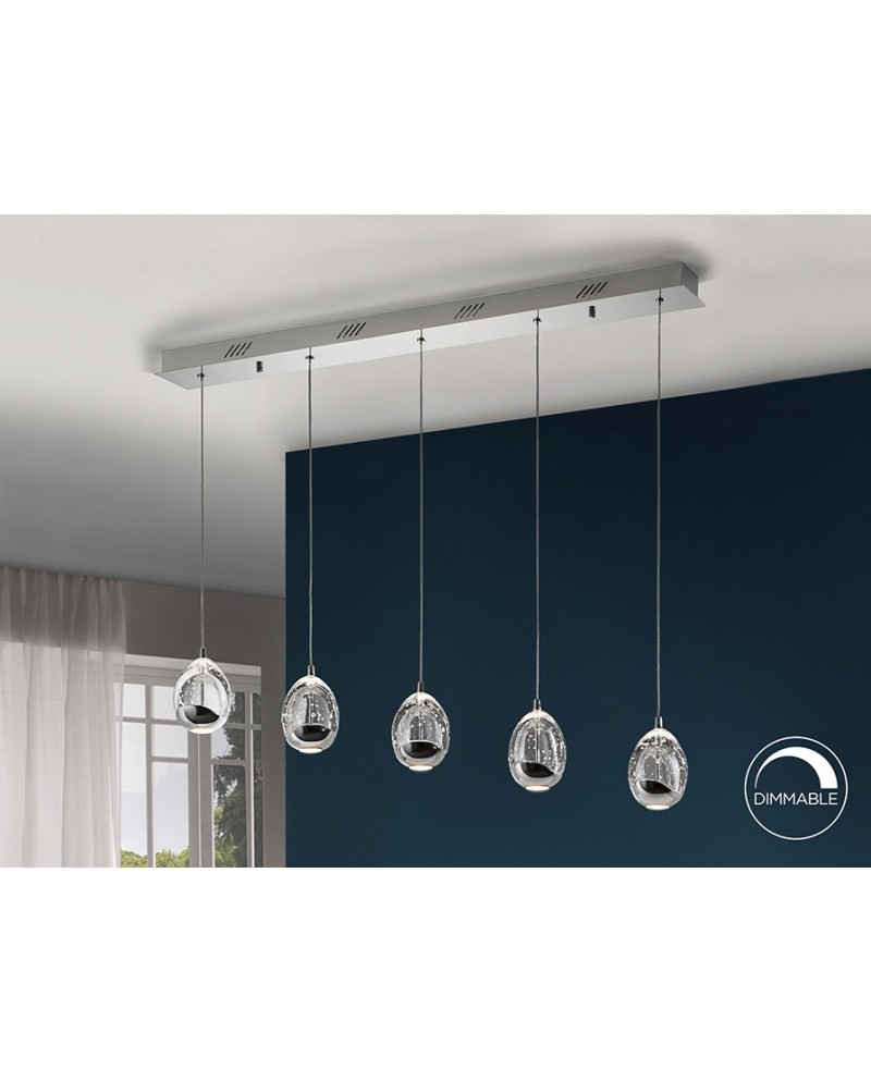 ROCIO- LAMPARA  5L  CROMO