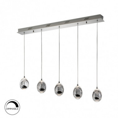 LAMPARA ·ROCIO· 5 LED CROMO