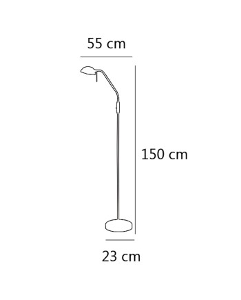 PIE DE SALON MODOS NIQUEL SAT 1 X 40W E-14