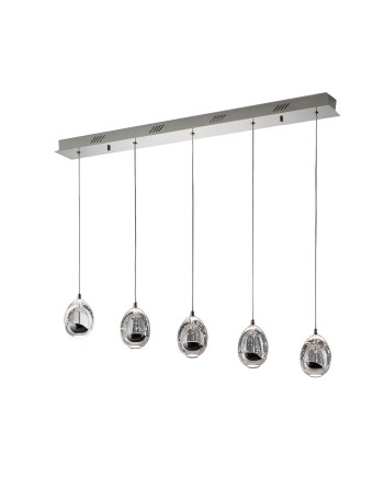 ROCIO- LAMPARA  5L  CROMO DIMABLE