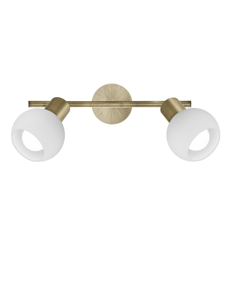 REGLETA 2L OPAL CUERO 2 X 40W E-14