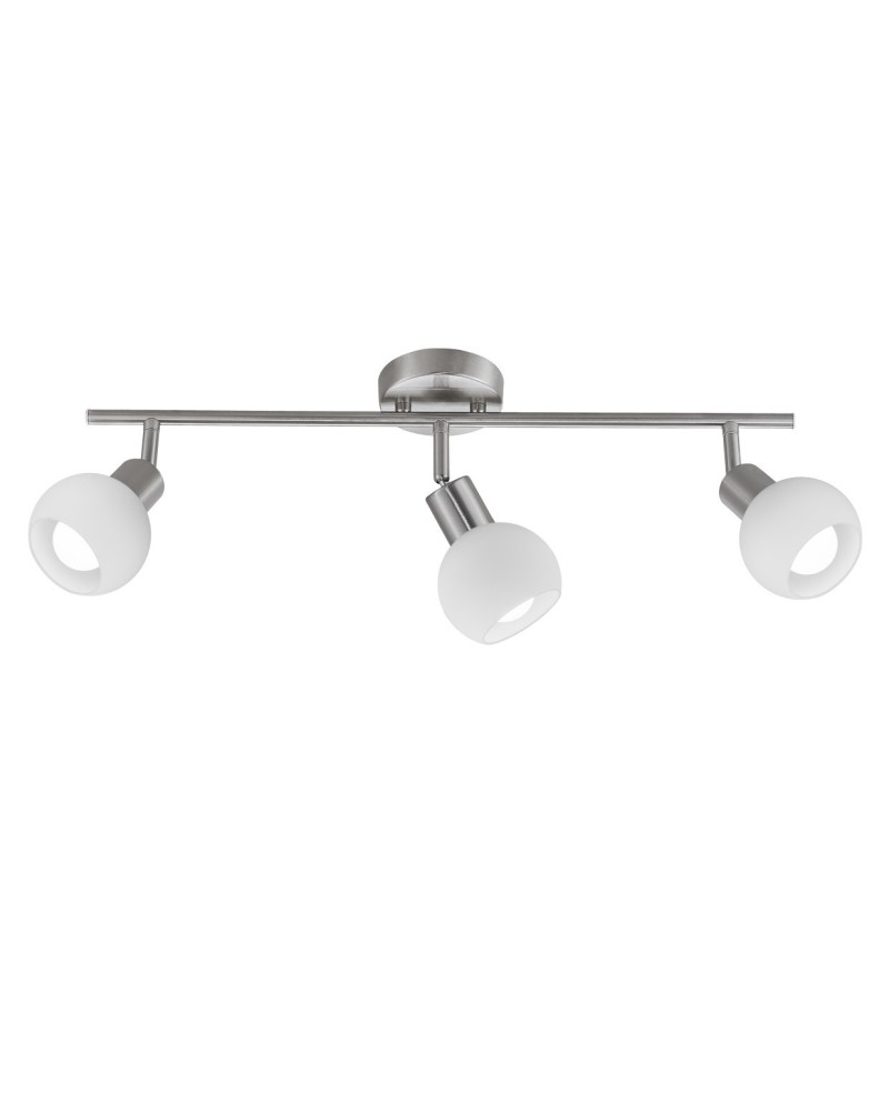 REGLETA 3L OPAL NIQUEL SATIN. 3 X 40W E-14