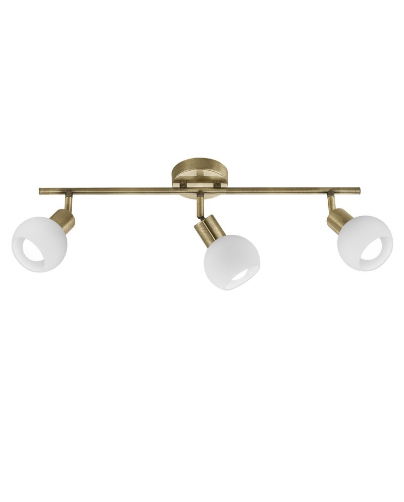 REGLETA 3L OPAL CUERO 3 X 40W E-14