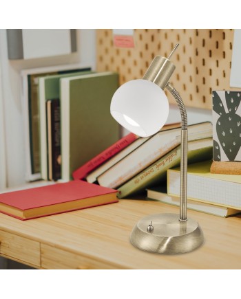 SOBREMESA OPAL CUERO 1 X 40W E-14