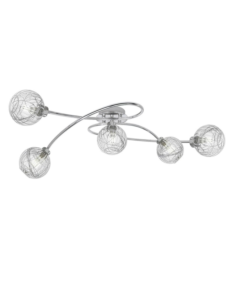 PLAFON 5L ROLO CROMO 5 X 40W G-9